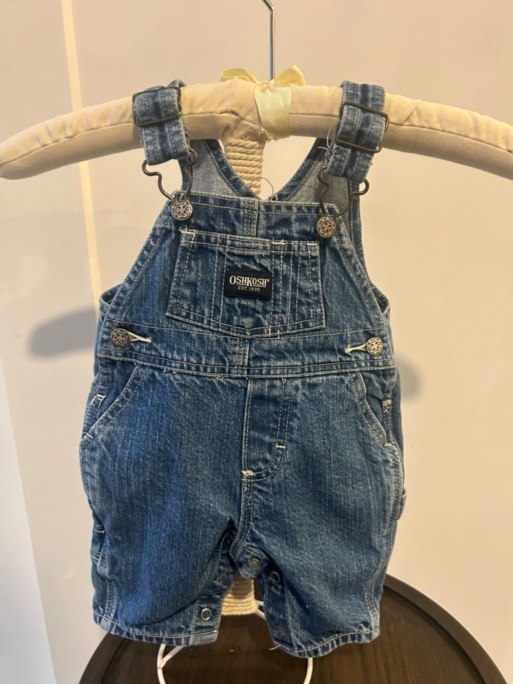 OshKosh B'gosh Distressed Denim Shortalls - Blue